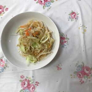 春キャベツで野菜たっぷりの皿うどん